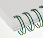 Mobile Preview: Renz Ring Wire Elemente 6,9 mm, Teilung 2:1, 16 Ringe, grün, VE 100 Stück