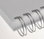 Preview: Renz Ring Wire Elemente 6,9 mm, Teilung 2:1, 16 Ringe, nn-silber, VE 100 Stück