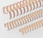 Mobile Preview: Renz Ring Wire Elemente 6,9 mm, Teilung 2:1, 23 Ringe, gold-metallic, VE 100 Stück, AUSVERKAUFT!