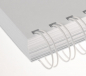 Mobile Preview: Renz Ring Wire Elemente 6,9 mm, Teilung 2:1, 23 Ringe, weiß, VE 100 Stück
