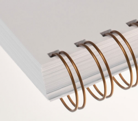 Renz Ring Wire Elemente 6,9 mm, Teilung 2:1, 16 Ringe, bronze, VE 100 Stück