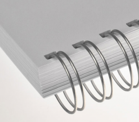 Renz Ring Wire Elemente 6,9 mm, Teilung 2:1, 16 Ringe, nn-silber, VE 100 Stück