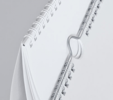Renz Kalenderaufhänger, Länge 200 mm, Farbe NC-silber, VE 100 Stück