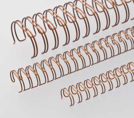 Renz Ring Wire Elemente 9,5 mm, Teilung 2:1, 23 Ringe, bronze, VE 100 Stück