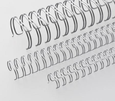Renz Ring Wire Elemente 28,5 mm, Teilung 2:1, 23 Ringe, nn-silber, VE  20 Stück