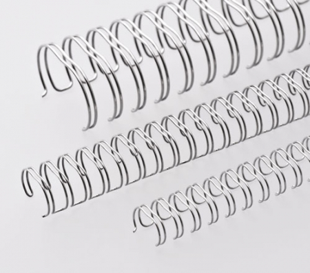 Renz Ring Wire Elemente 8,0 mm, Teilung 2:1, 23 Ringe, nc-silber, VE 100 Stück