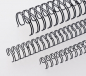 Preview: Renz Ring Wire Elemente 16,0 mm, Teilung 3:1, 24 Ringe, schwarz, VE  50 Stück