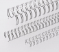 Preview: Renz Ring Wire Elemente 14,3 mm, Teilung 2:1, 16 Ringe, nc-silber, VE  50 Stück