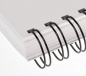 Preview: Renz Ring Wire Elemente 25,4 mm, Teilung 2:1, 16 Ringe, schwarz, VE  25 Stück