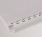 Preview: Renz Plastikbinderücken 32 mm, US-Teilung , 21 Ringe, weiß, VE  25 Stück