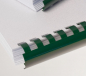 Preview: Renz Plastikbinderücken 12 mm, US-Teilung , 21 Ringe, grün, VE 100 Stück