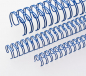 Preview: Renz Ring Wire Elemente 11,0 mm, Teilung 3:1, 34 Ringe, blau, VE 100 Stück