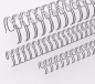 Preview: Renz Ring Wire Elemente 11,0 mm, Teilung 3:1, 34 Ringe, grau, VE 100 Stück