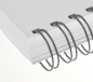 Preview: Renz Ring Wire Elemente 11,0 mm, Teilung 3:1, 34 Ringe, grau, VE 100 Stück