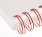 Preview: Renz Ring Wire Elemente 14,3 mm, Teilung 3:1, 34 Ringe, rot, VE  50 Stück