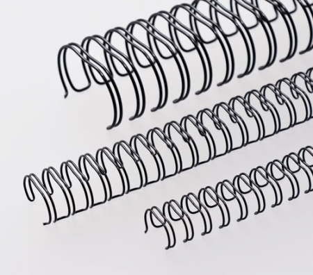 Renz Ring Wire Elemente 16,0 mm, Teilung 3:1, 24 Ringe, schwarz, VE  50 Stück