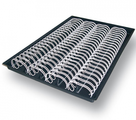 Renz Ring Wire Elemente 32,0 mm, Teilung 2:1, 16 Ringe, nn-silber, VE  20 Stück