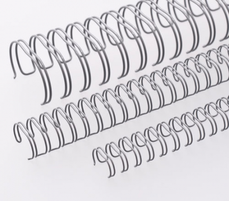 Renz Ring Wire Elemente 11,0 mm, Teilung 3:1, 34 Ringe, grau, VE 100 Stück