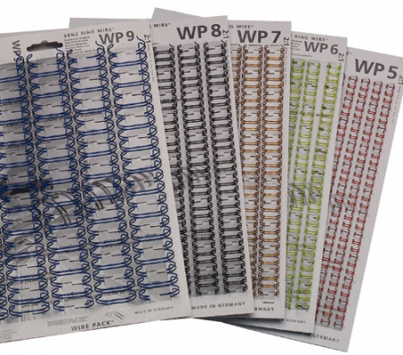 Preview: Renz Ring Wire Elemente 11,0 mm, Teilung 3:1, 34 Ringe, weiß, VE 100 Stück