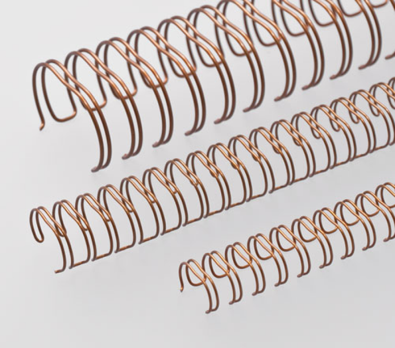 Renz Ring Wire Elemente 12,7 mm, Teilung 3:1, 34 Ringe, bronze, VE 100 Stück, Restbestand