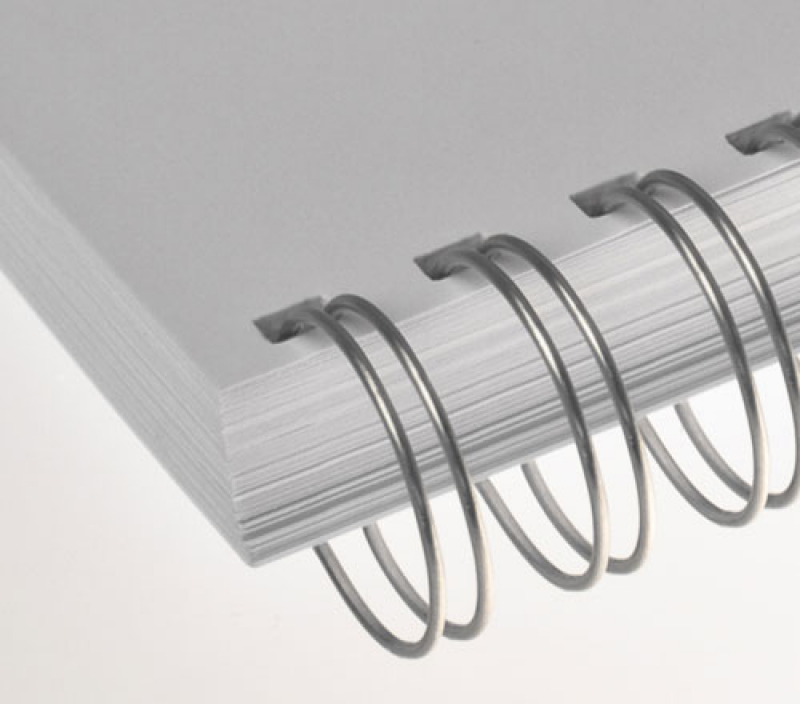 Renz Ring Wire Elemente 8,0 mm, Teilung 2:1, 23 Ringe, nn-silber, VE 100 Stück